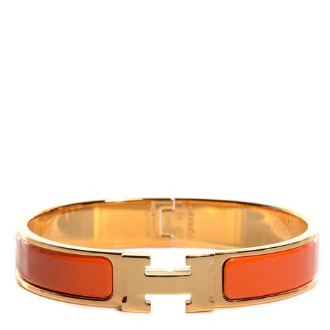 bracelet hermes orange|hermes enamel h bracelets.